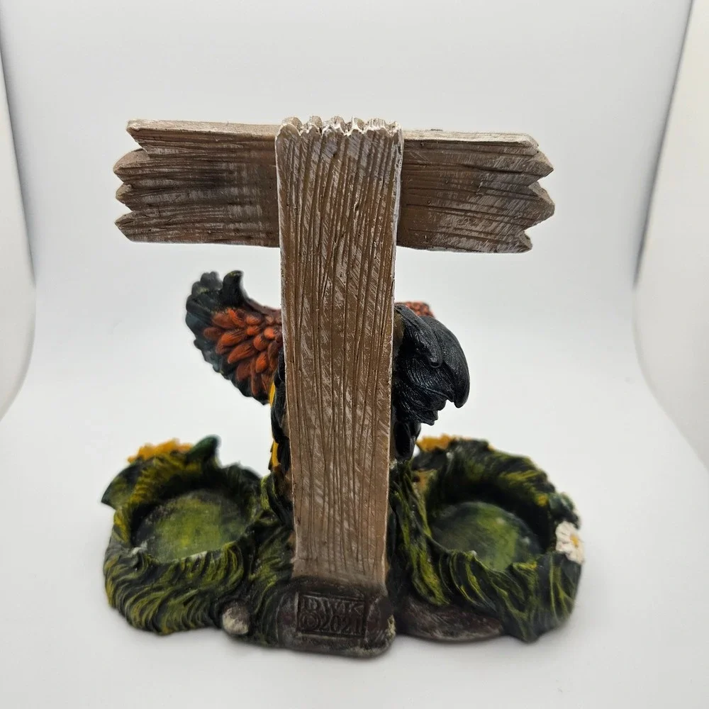 Spicy Chicks Rooster‎ Salt & Pepper Shaker Holder Farmhouse Kitchen Decor Resin